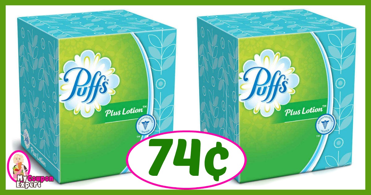 CVS Hot Deal Alert!! Puffs Facial Tissues Only 74¢ after sale and coupons