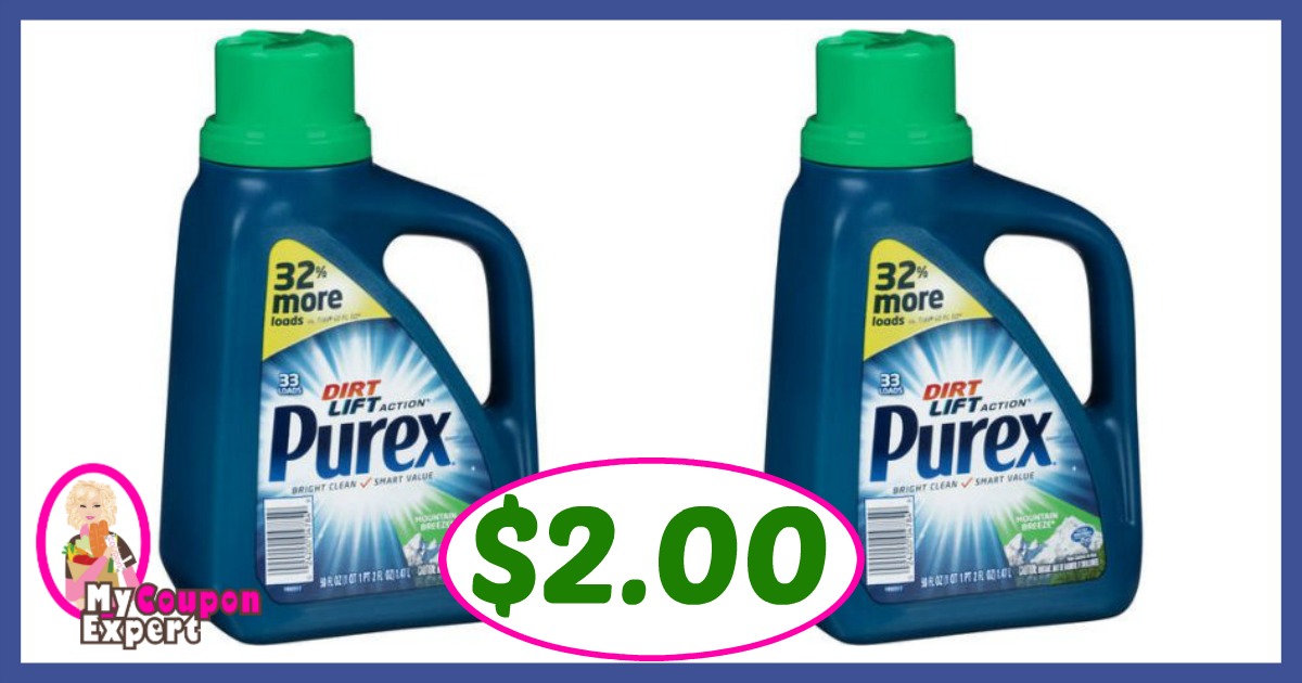 Purex Detergent $2.00 each at Publix!