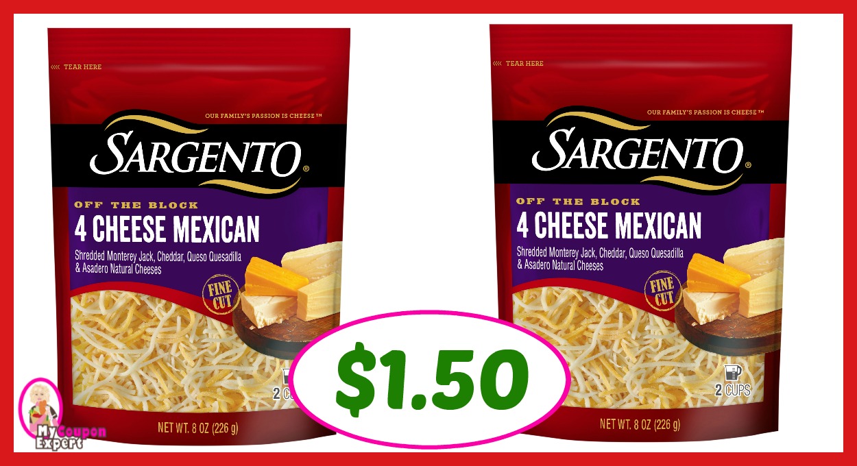 Publix Hot Deal Alert! Sargento Shredded Cheese Only $1.50 after sale and coupons