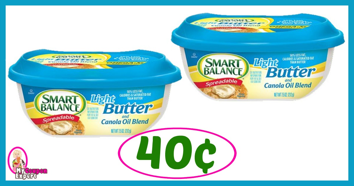 Publix Hot Deal Alert! Smart Balance Spread Only 40¢ after sale and coupons