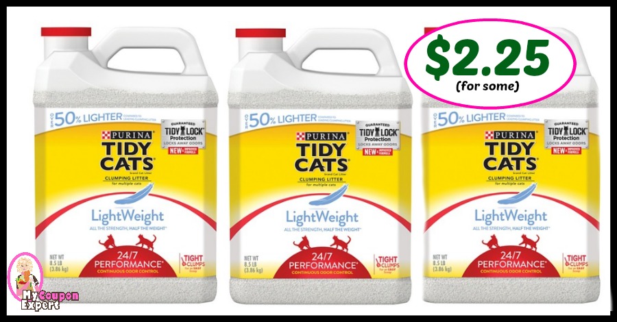 *UPDATED* Tidy Cats Lightweight Litter just $2.25 for some!