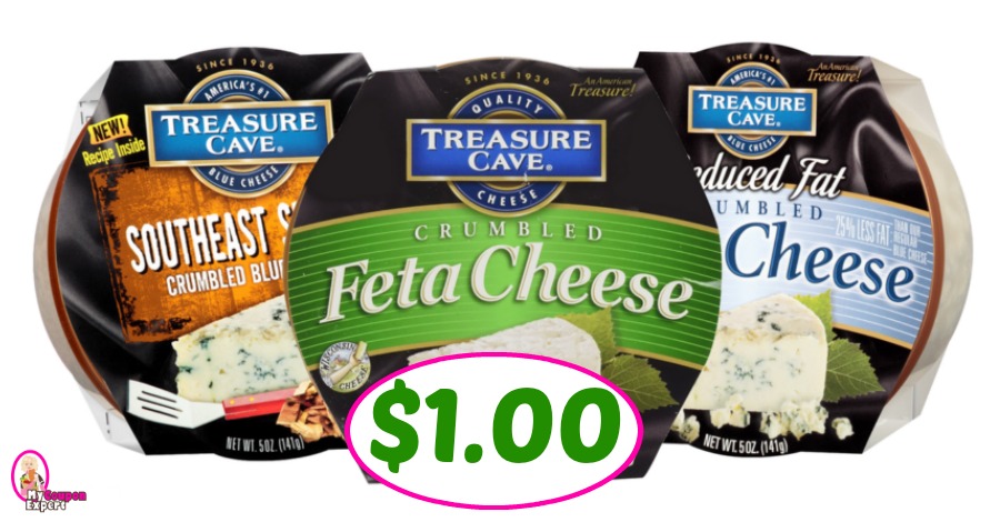 Treasure Cave Crumbled Cheese just $1.00 each at Publix!