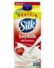 Save  on ONE (1) Silk Soymilk Half Gallon or larger , $0.65