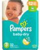 Save  ONE Pampers Baby Dry Diapers (excludes trial/travel size) , $1.50