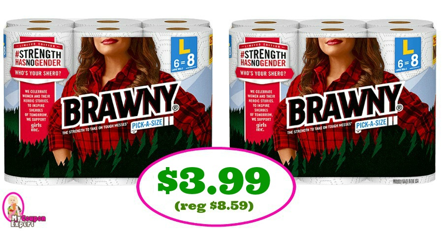 Brawny Paper Towels just $3.99 (reg $8.49) at Publix!