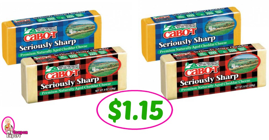 Cabot Cheese just $1.15 each at Publix!