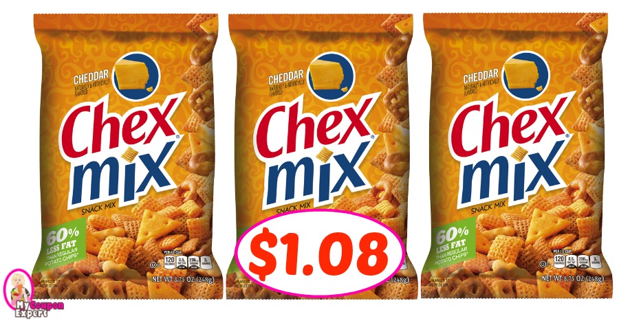 Chex Mix Snacks just $1.08 each at Publix!