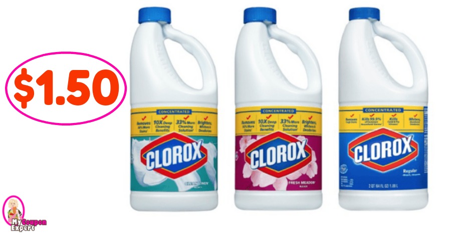 Clorox Bleach just $1.50 at Publix!!