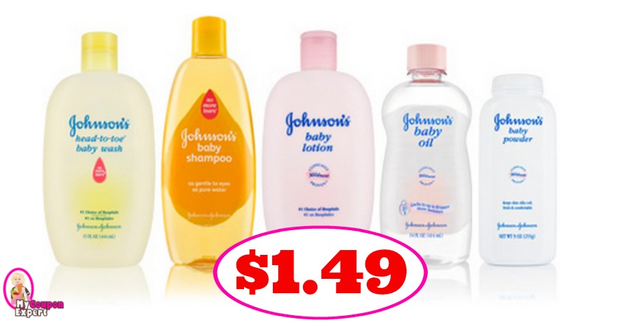 Johnson’s & Johnson’s Baby Items $1.49 at CVS!