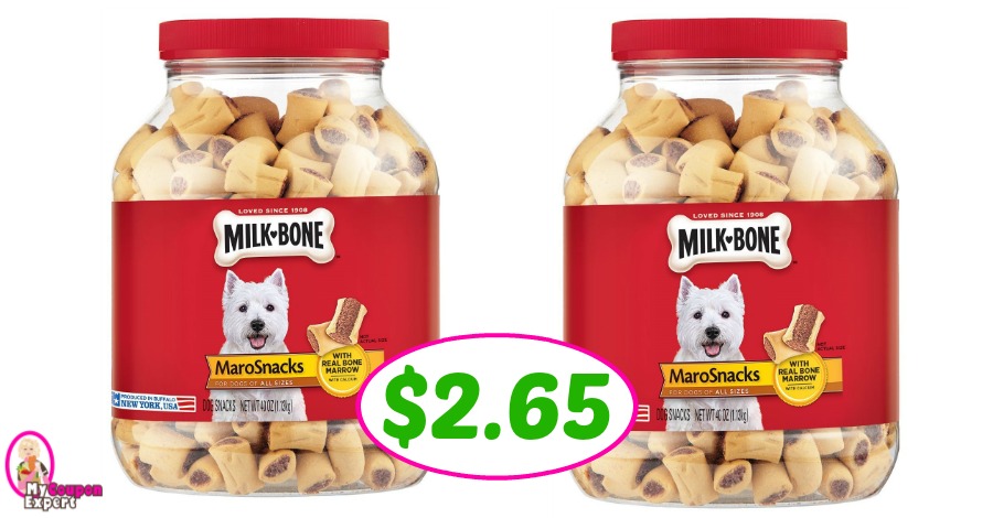 Milk-Bone MaroSnacks BIG JUG just $2.65 each at Publix!