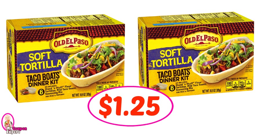 Old El Paso Dinner Kits just $1.25 each at Publix!