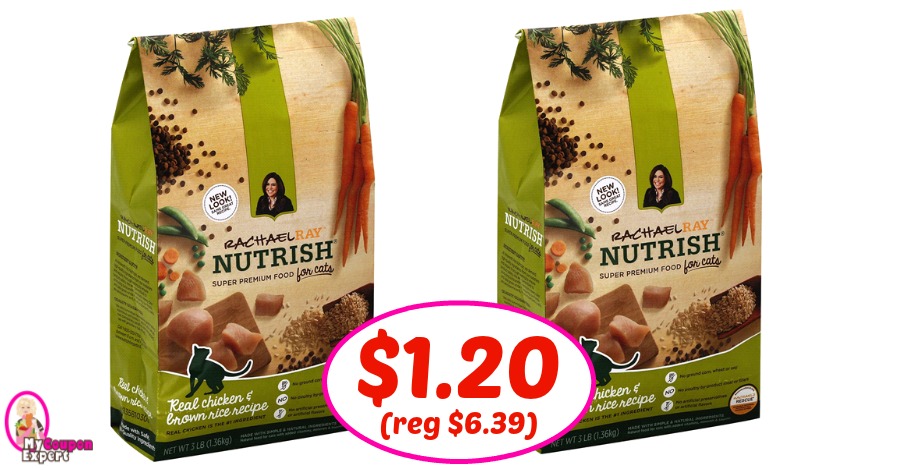 Rachael Ray Nutrish Dry Cat Food $1.20 each at Publix!