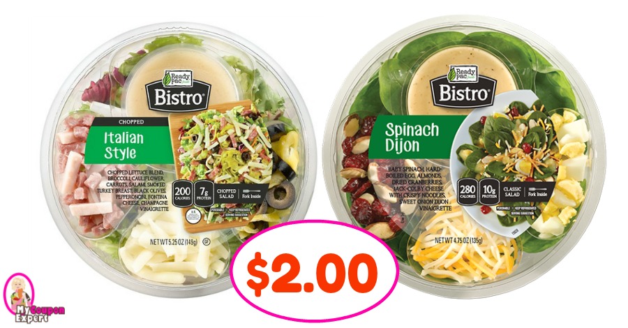 Ready Pac Bistro Salads just $2.00 at Publix!