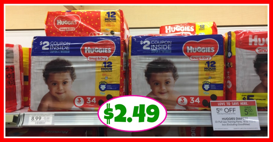 Huggies Diapers just $2.49 at Publix!