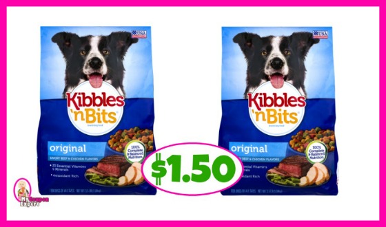 Kibbles ‘n Bits Dog Food $1.50 at Publix!