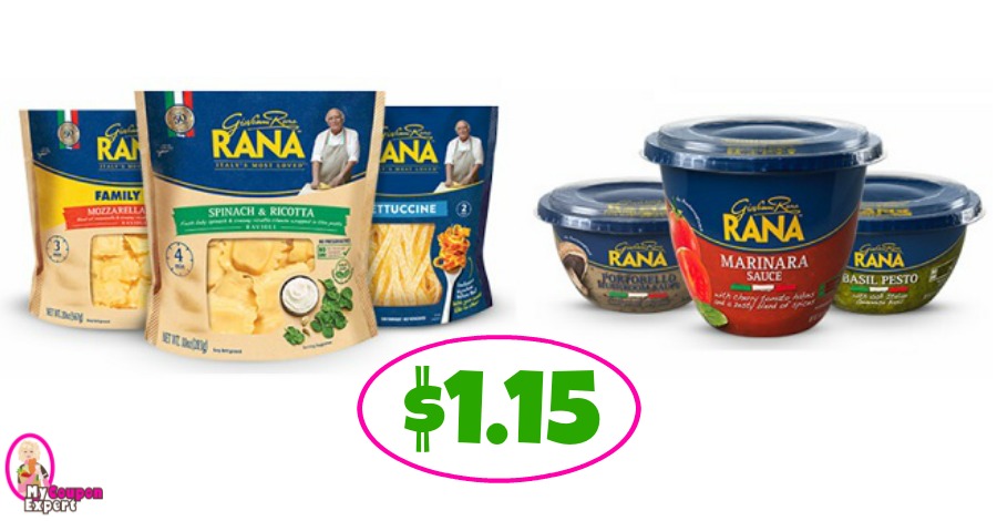Rana Pasta or Sauce just $1.15 each at Publix!