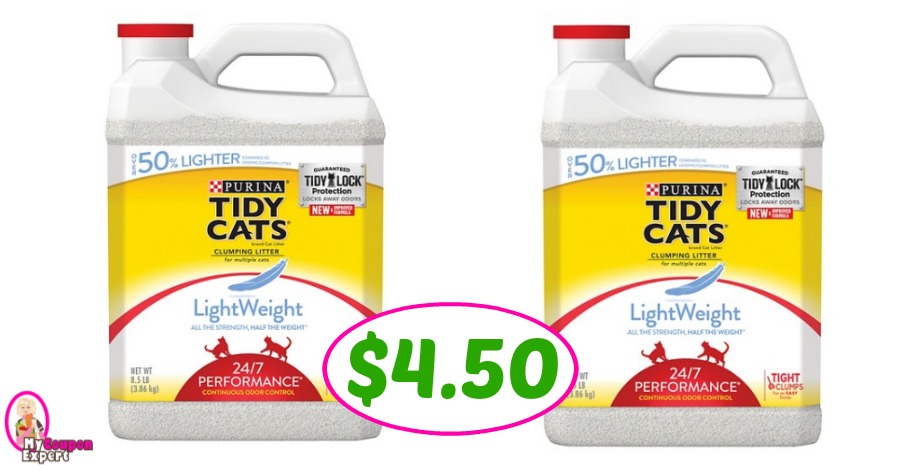 Tidy Cats Kitty Litter just $4.50 at Publix (reg $12.99)!