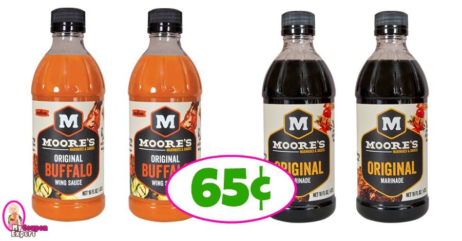 Moore’s Marinade or Buffalo Wing Sauce Only 65¢ at Winn Dixie!