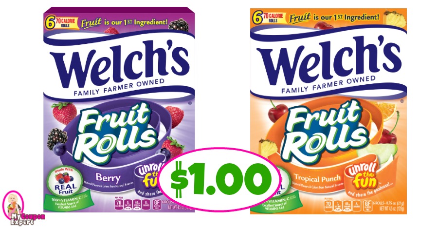Welch’s Fruit Rolls just $1.00 each at Publix!