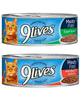 Save  on any THREE (3) 9Lives Wet Cat Food single cans , $0.25