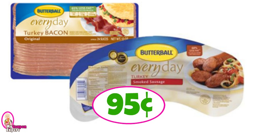 WOW!  Butterball Turkey Bacon and Sausage 95¢ at Publix!