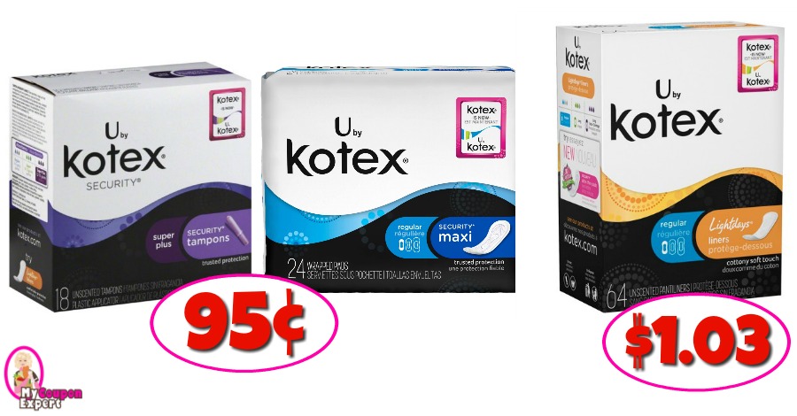 Awesome deals on U by Kotex at Publix!