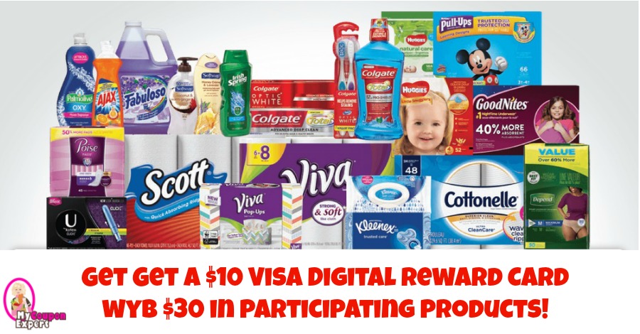 Get a $10 Visa Gift Card wyb $30 in products at Publix!