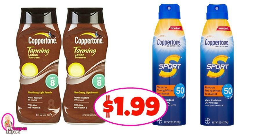 Coppertone Suncare Products $1.99 at Publix!
