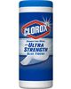 Save  on any ONE(1) Clorox Disinfecting Wipes with Ultra Strength Blue Fibers, 30ct+. , $0.50