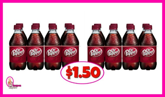 Dr Pepper 8 packs $1.50 at Publix!