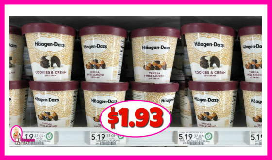 Haagen-Daz Ice Cream – $1.93 at Publix!