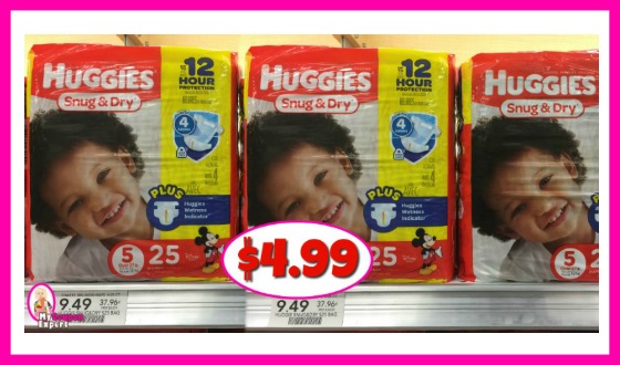 Huggies Jumbo Packs $4.99 at Publix!