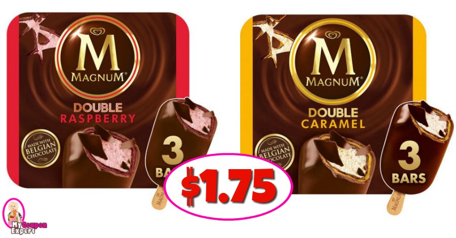 Magnum Ice Cream Bars – $1.75 at Publix with new coupon!