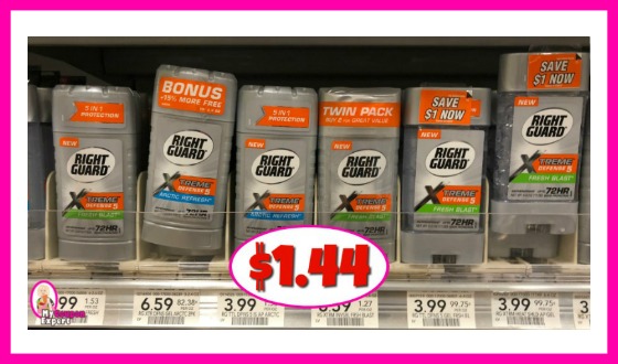 Right Guard Xtreme Deodorant $1.44 at Publix
