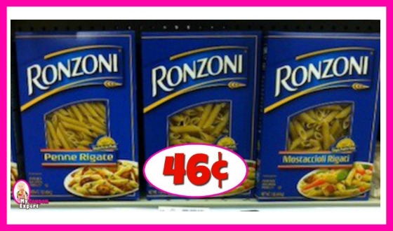 Ronzoni Pasta 46¢ each at Publix!
