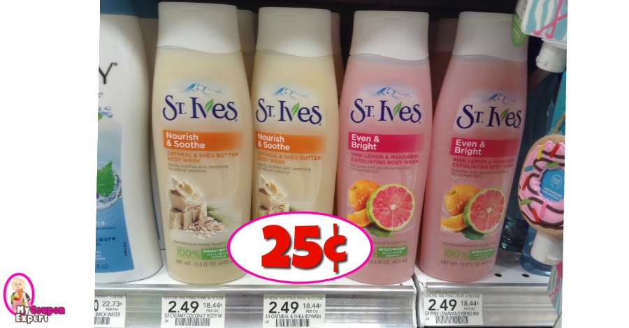 St. Ives Body Wash just 25¢ at Publix!