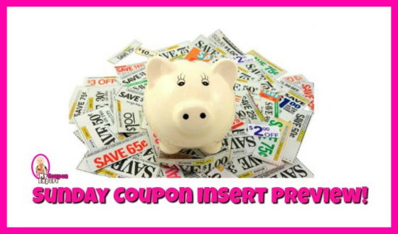 Coupon Insert Preview – Sunday, August 5th!  FOUR inserts!