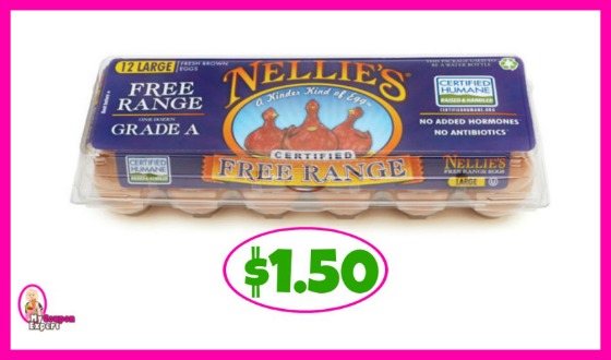 Nellie’s Free Range Eggs $1.50 each at Publix!