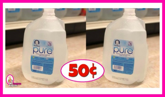 Gerber Pure Water 50¢ at Publix!