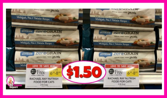Rachael Ray ZERO GRAIN Cat Food $1.50 at Publix!