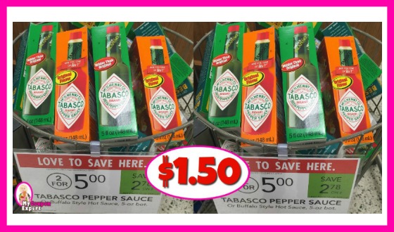 *NEW PRINTABLE* Tabasco Deal at Publix!