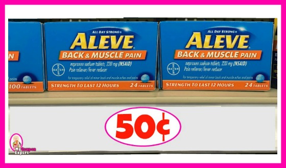 Aleve Products 50¢ at Publix!  Plus Movie Ticket Rebate!
