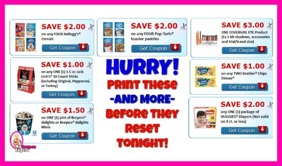 END OF MONTH!  Print these coupons IMMEDIATELY!