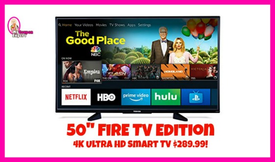 LOOK! 50″ 4k Smart TV for $289.99 Amazon Prime Day!