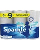 Save  off any ONE (1) package of Sparkle Paper Towels, 6 Roll or larger (Available at Walmart) , $1.00