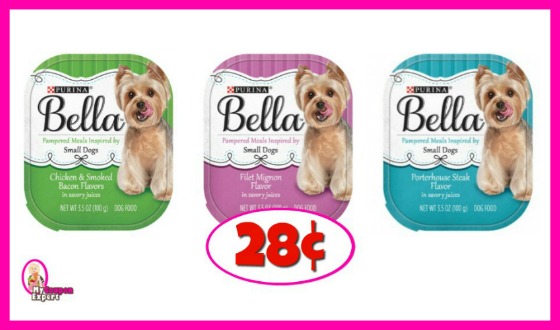 Bella Pampered Meals Dog Food 28¢ each at Publix!