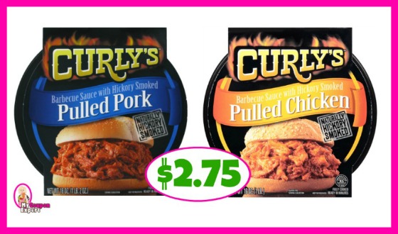 Curly’s Pulled Pork or Chicken $2.75 at Publix!