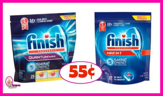 Finish Dish Detergent just 55¢ at Publix!!
