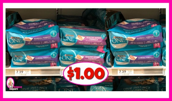 Purina One SmartBlend Cat Food just $1.00 each at Publix!