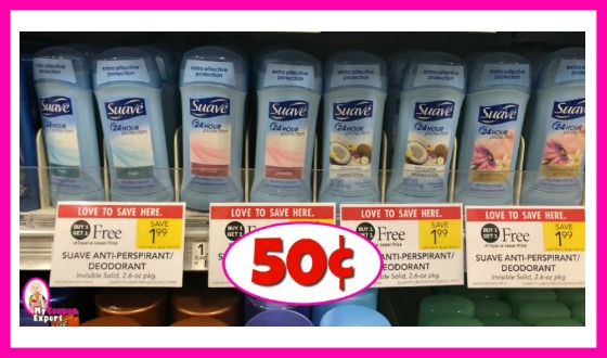 Suave Anti-Perspirant Deodorant 50¢ at Publix!